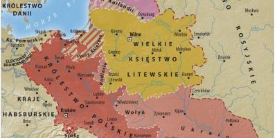 Mappa del granducato di Lituania