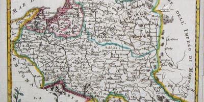 Mappa di old Lituania 