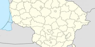 Mappa di Lituania vettoriale