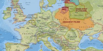 Mappa di Lituania storia